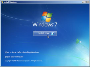 windows 7 install